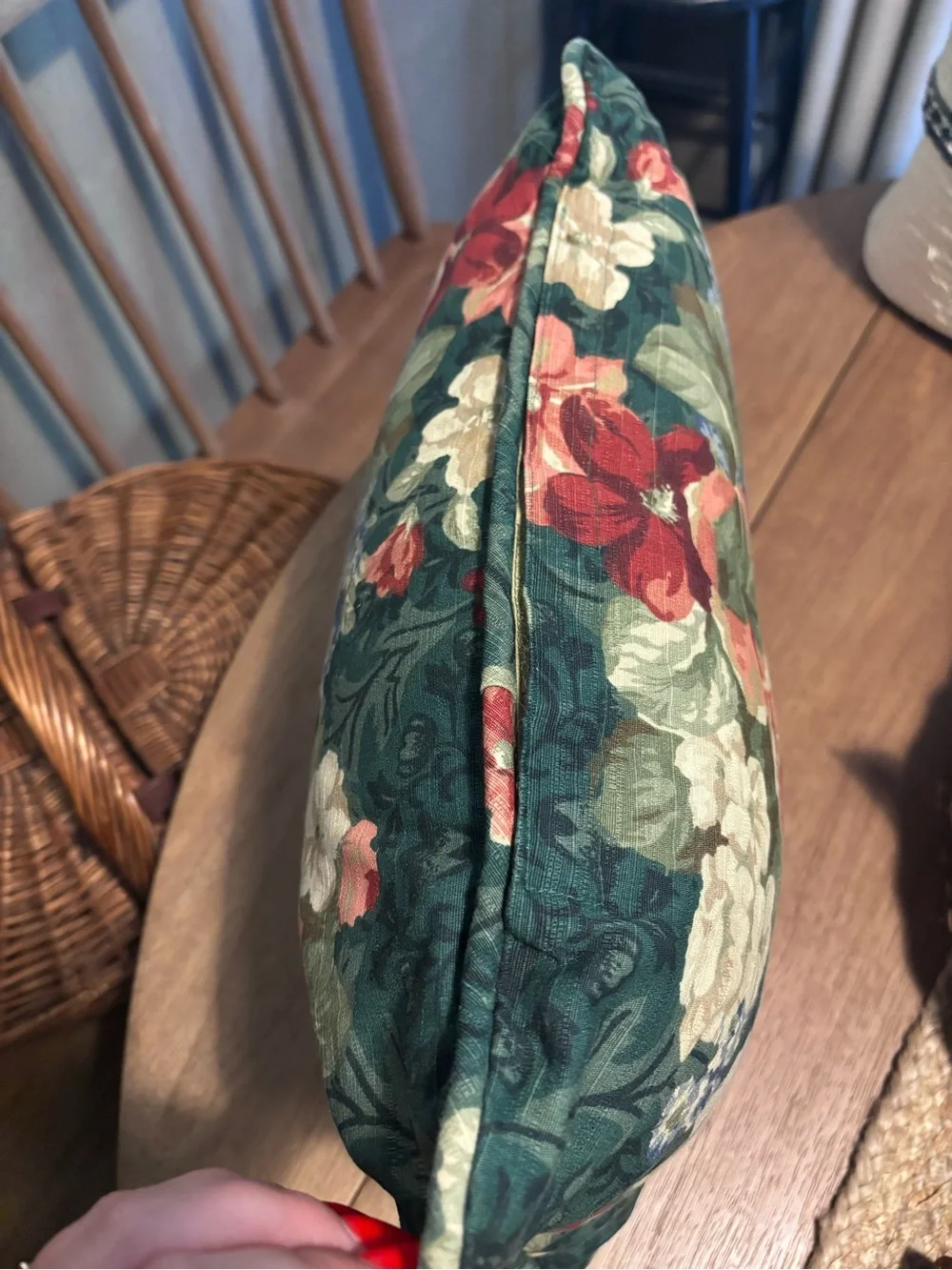 Floral Accent Throw Pillow in Multi-Color